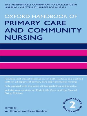 cover image of Oxford Handbook of Primary Care and Community Nursing